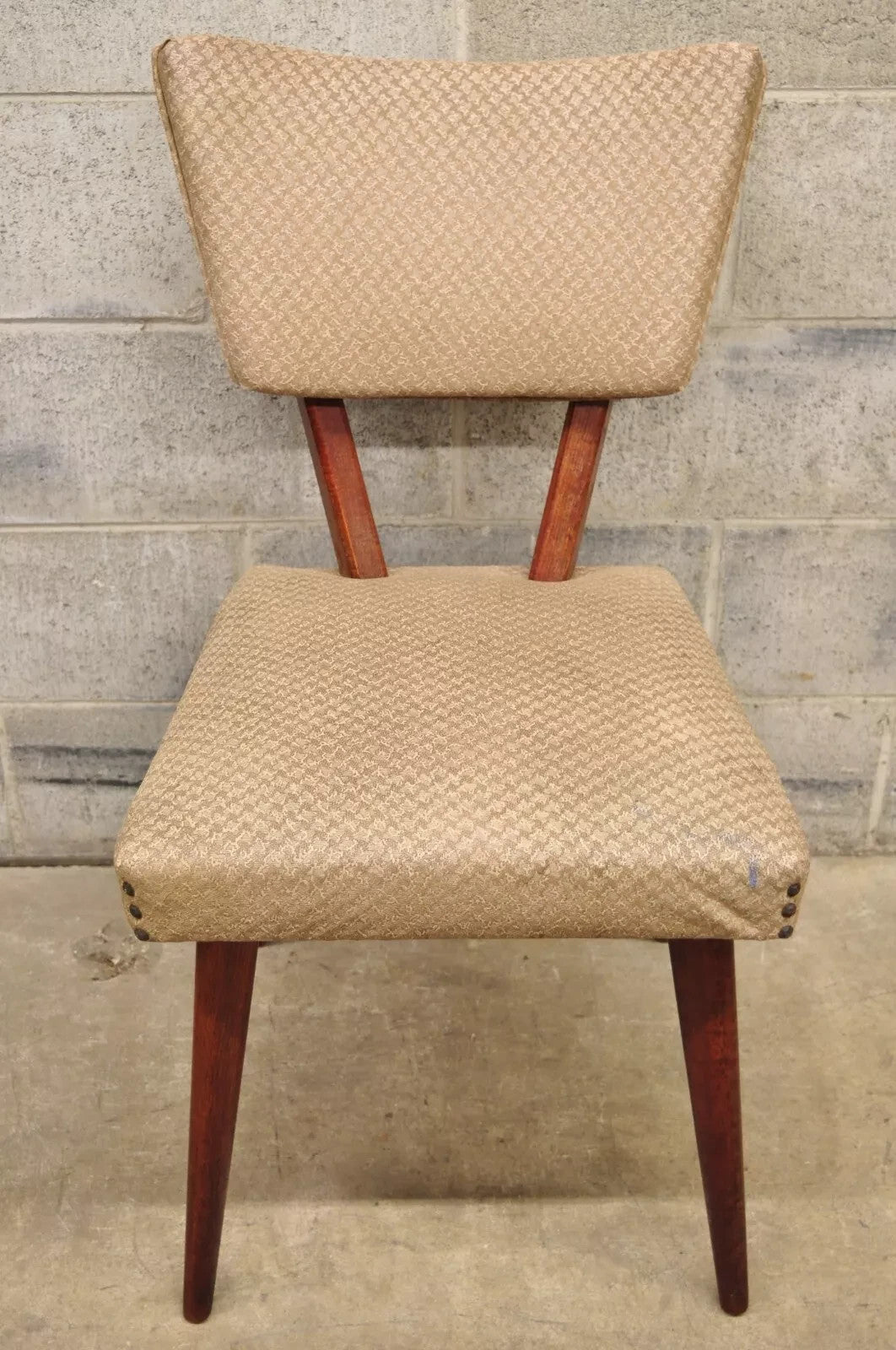Vintage Mid Century Gilbert Rohde Jens Risom Style Mahogany Dining Chair (C)
