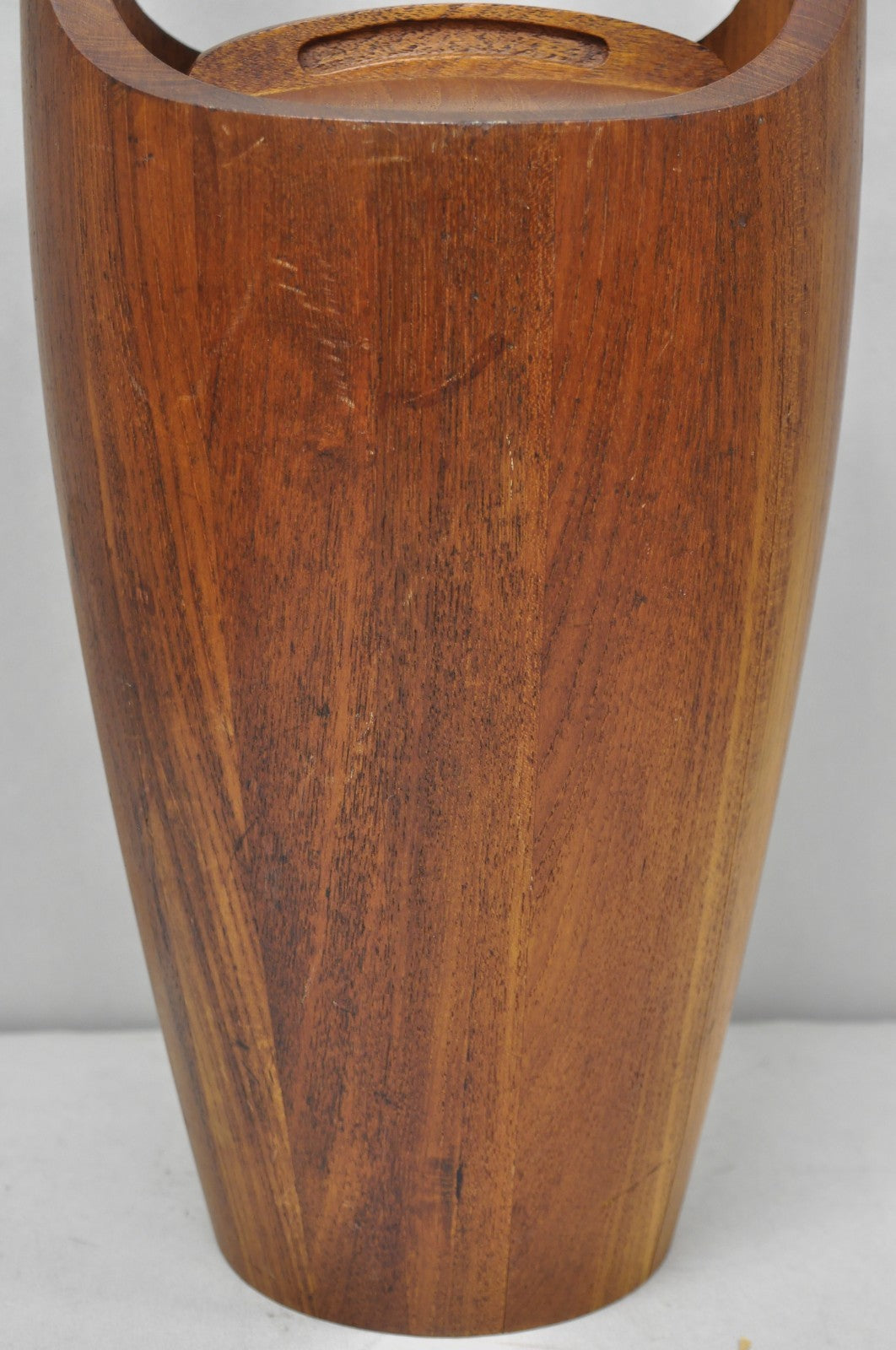 Vintage Mid Century Danish Modern Staved Teak Jens Quistgaard Ice Bucket  Dansk