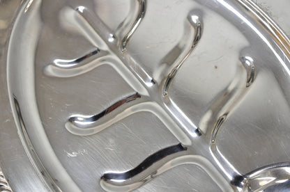 Vintage Sheffield Regency Silver Plated Oval Meat Cutlery Serving Platter Tray