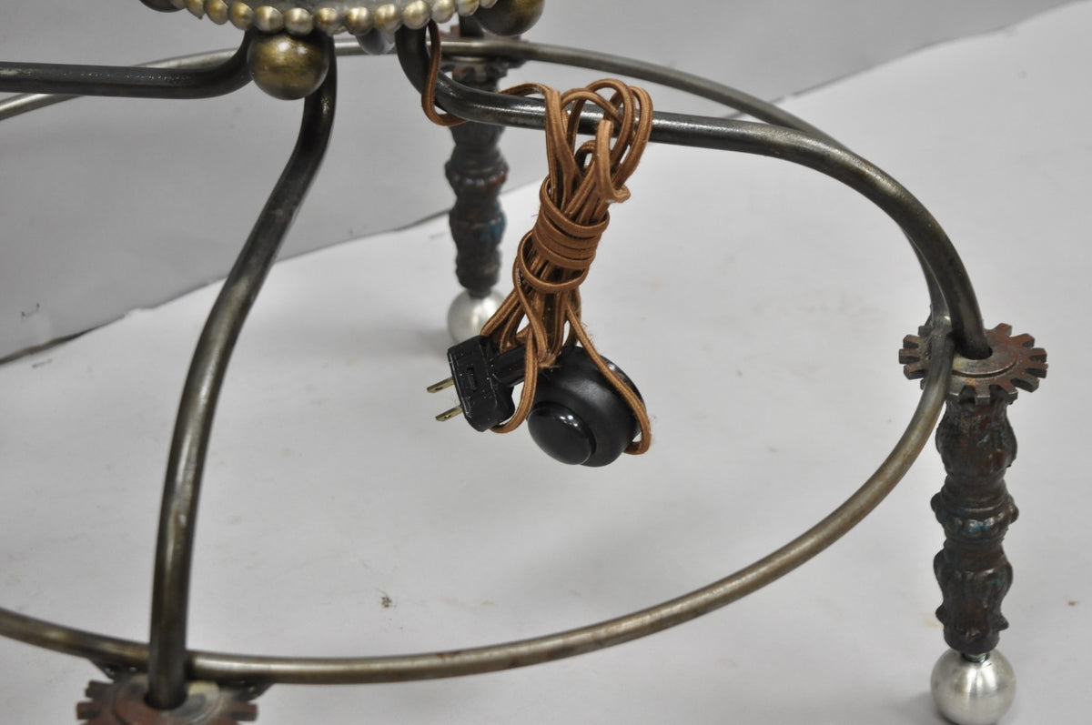 Unique Vintage Retro Steampunk Adjustable Cantilever Pulley Victorian Floor Lamp