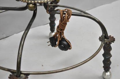 Unique Vintage Retro Steampunk Adjustable Cantilever Pulley Victorian Floor Lamp