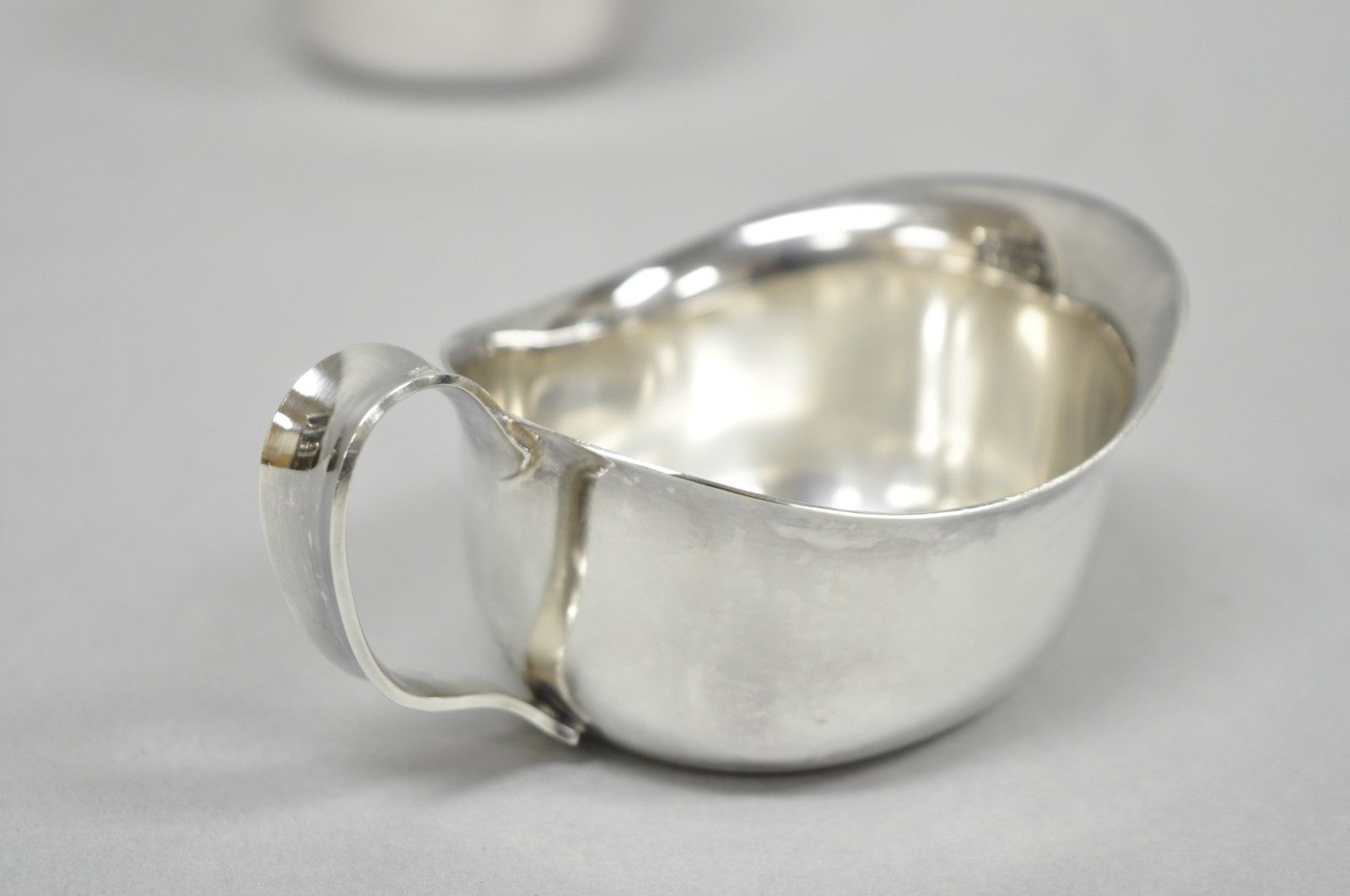 Vintage Carl Cohr Denmark Mid Century Modern Silver Plated Creamer & Sugar Bowl