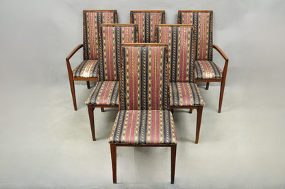 Vintage Mid Century Modern Walnut Dining Room Chairs by Dillingham - Set of 6