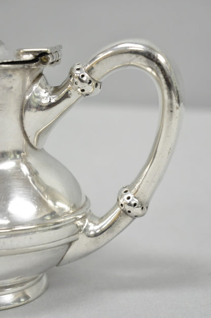 Antique Pennsylvania Railroad PRR Reed & Barton Small Silver Plated Teapot