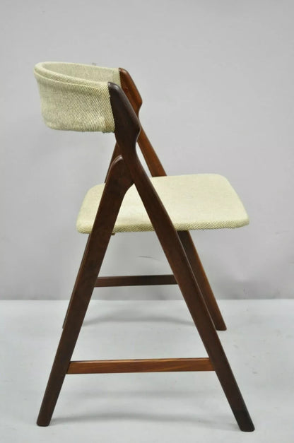 T.H. Harlev Farstrup Mid Century Danish Modern Teak A-Frame Dining Side Chair