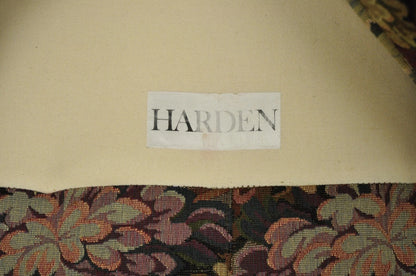 Vintage Floral Print 60" Fully Upholstered Channel Back Loveseat Sofa by Harden
