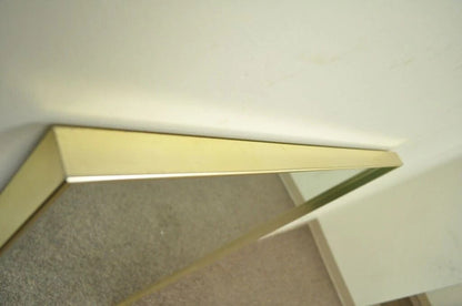 Vintage Mid Century Modern Paul McCobb Style Brass Tone Beveled Glass Mirror