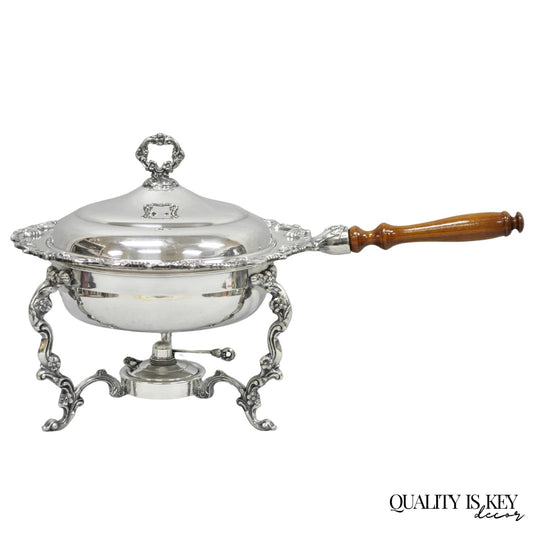 Vintage Sheffield Victorian Silver Plated Large Warmer Chafing Serving Dish