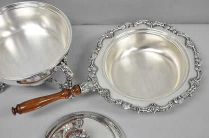 Vintage Sheffield Victorian Silver Plated Large Warmer Chafing Serving Dish