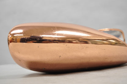 Nambe MT0546 Karim Rashid Modernist Mixed Metal Copper Snail Scroll Tray Bowl