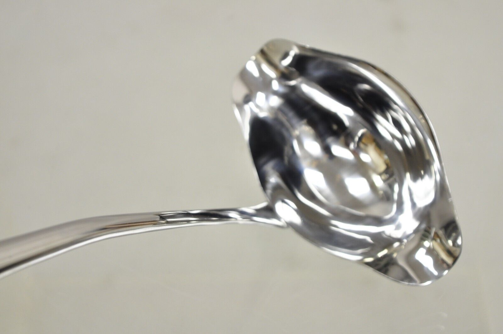 Antique Victorian Style Silver Plated Gold Repousse Ladle Serving Spoon