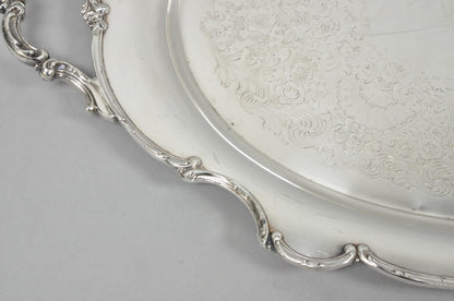 Vintage 1847 Rogers Bros "Reflection" Silver Plated Oval Serving Platter Tray