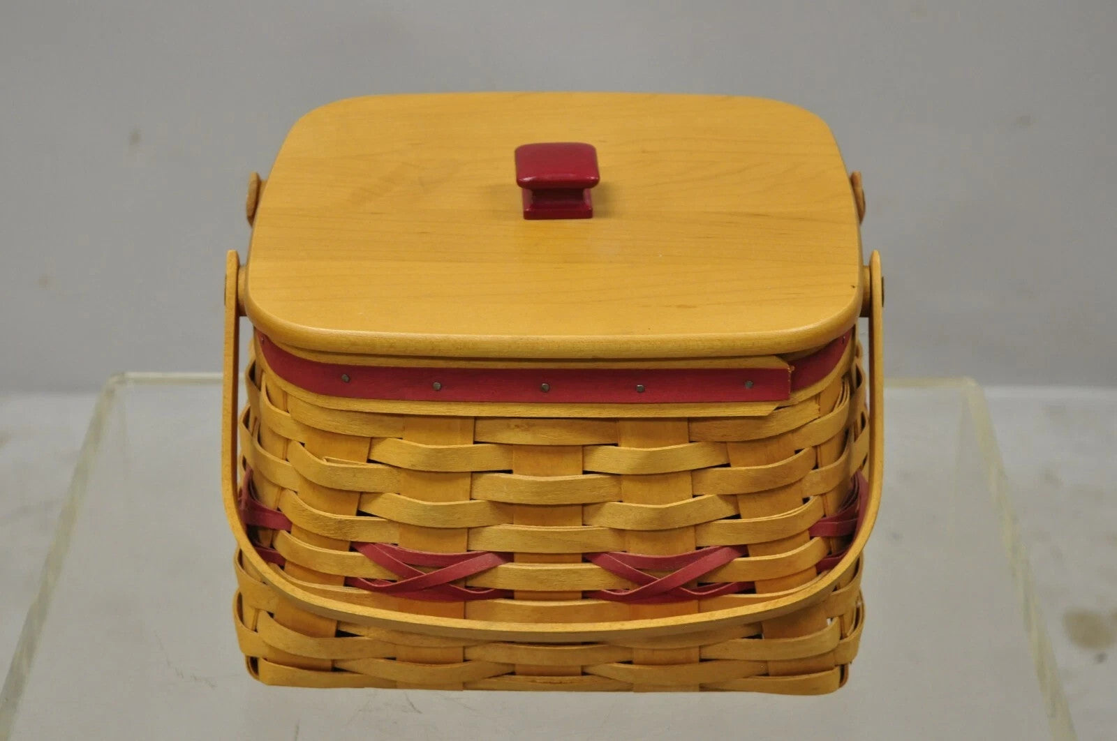 Vintage Longaberger Christmas Edition 2000 Edition Deck the Halls Basket w/ Lid