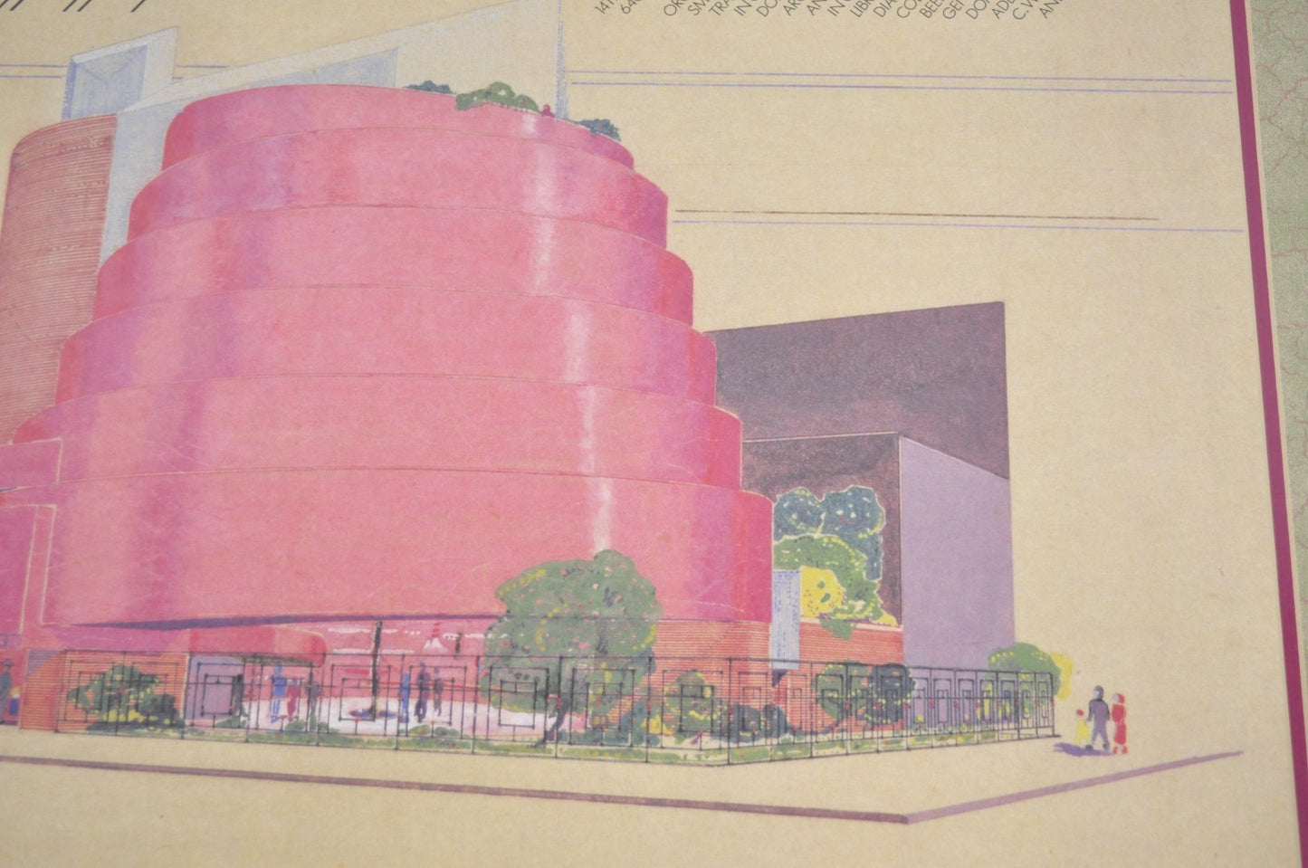 Frank Lloyd Wright Guggenheim Museum Sketch 1991 Denver Art Museum Poster Print
