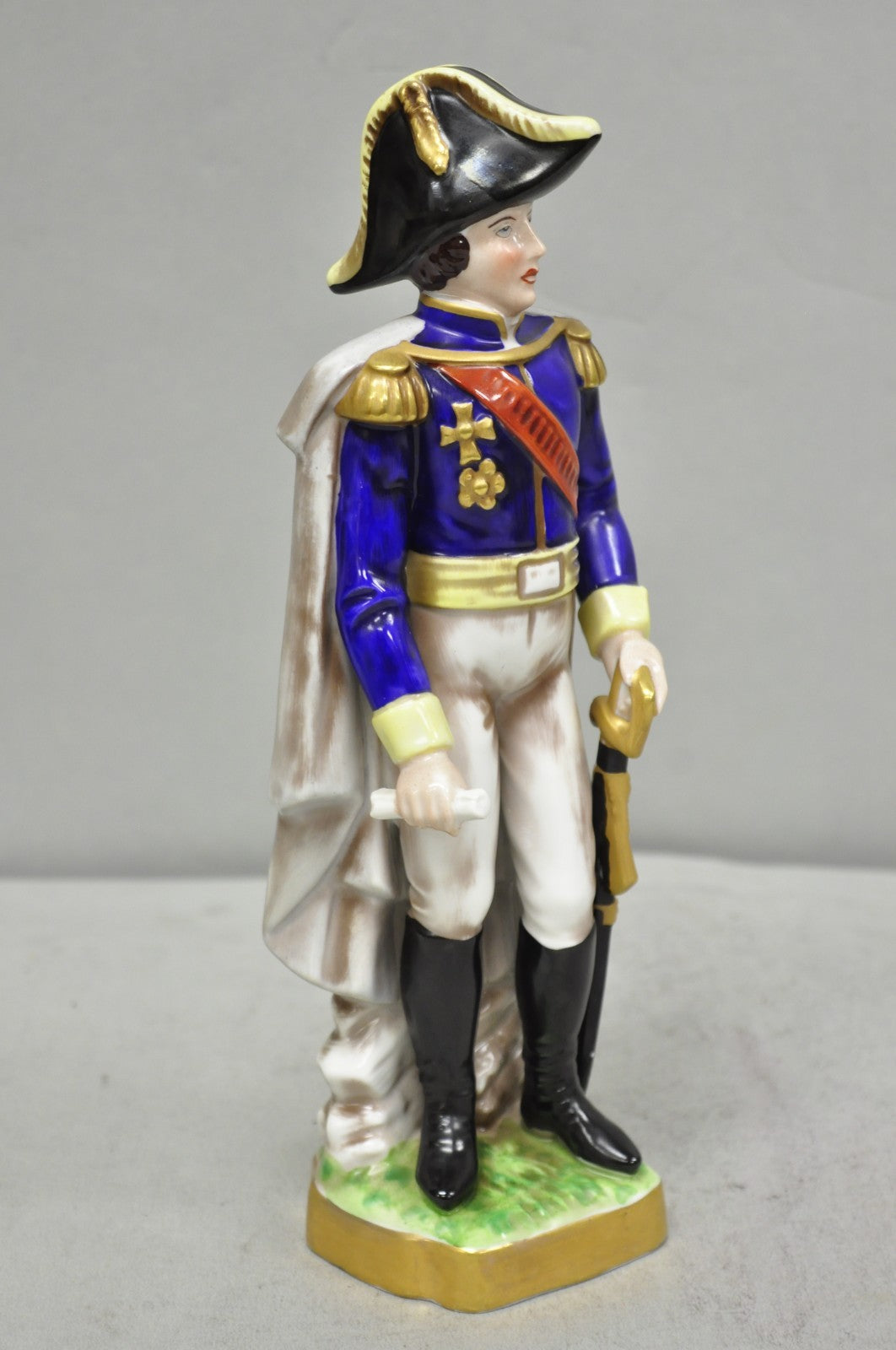 Vintage Capodimonte Italian Porcelain Napoleonic General Figurine Statue 7282- A