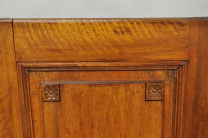 Antique French Country Louis XV Style Carved Walnut Cabinet Doors - a Pair