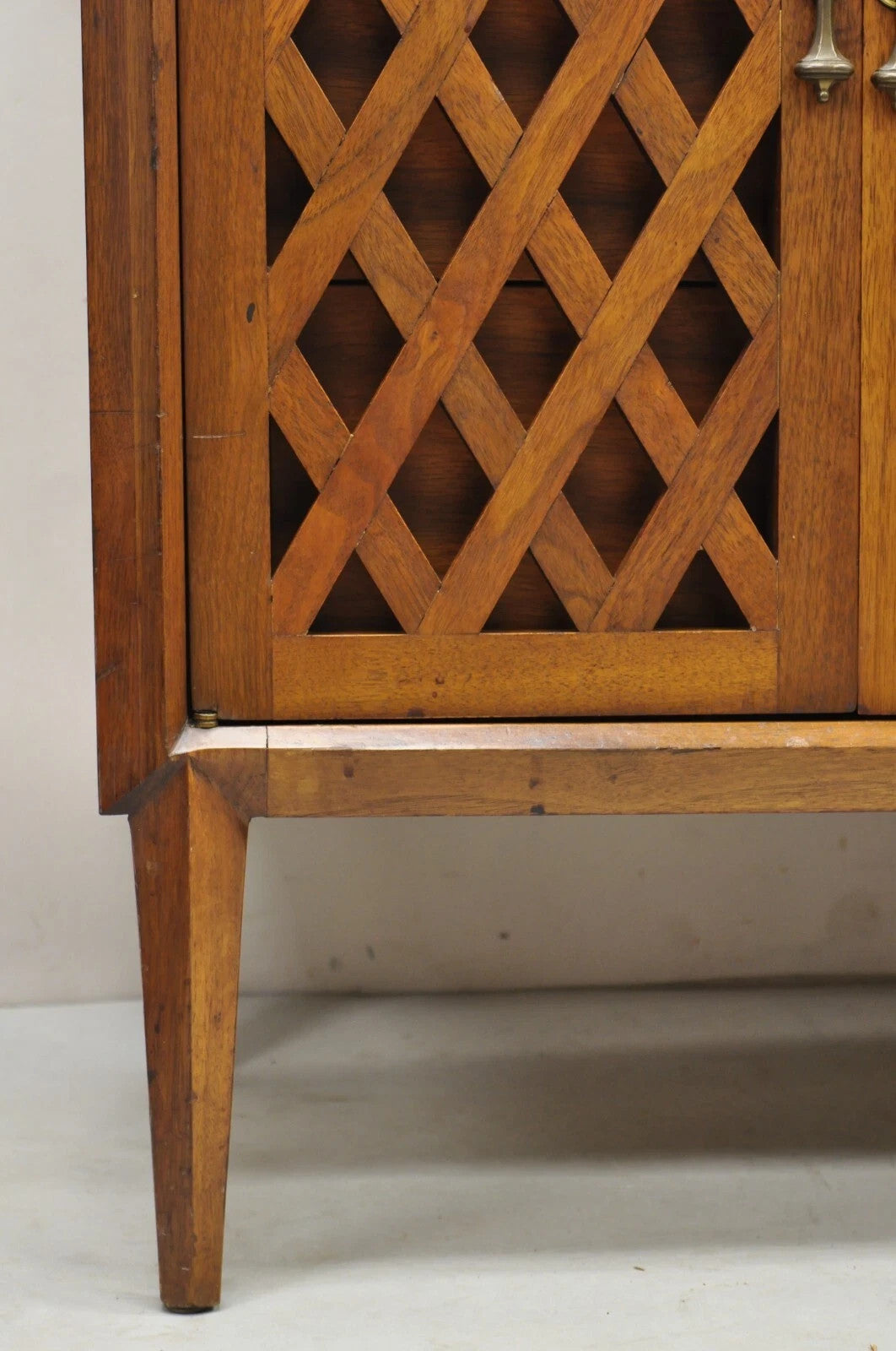 Vintage John Stuart Casalinda Mid Century Modern Walnut Credenza Triple Dresser