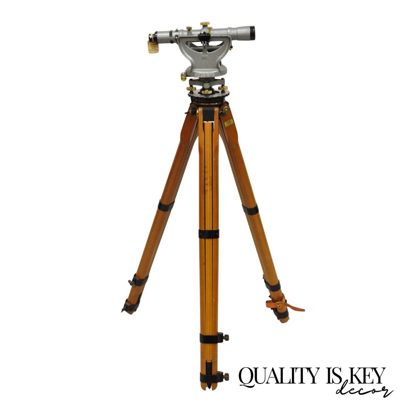 Keuffel & Esser Co Survey Transit Tripod Stand with Case Stick and Accessories