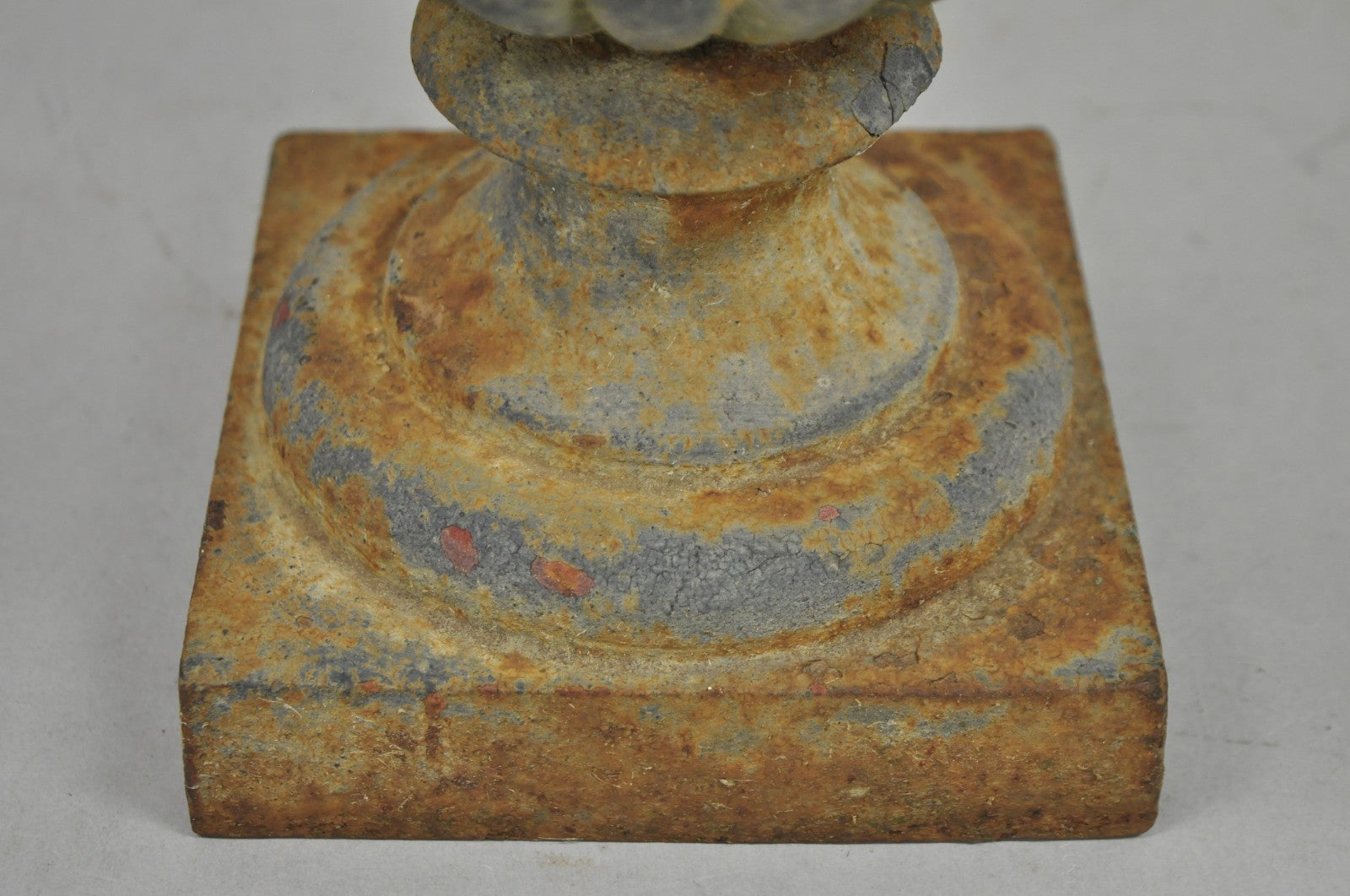 Antique Cast Iron 12.5" French Classical Small Urn Garden Flower Planter Pot