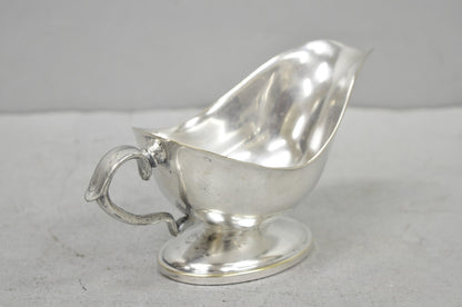 Vintage Victorian Silver Plated Trophy Cup Sauce Gravy Boat with Handle