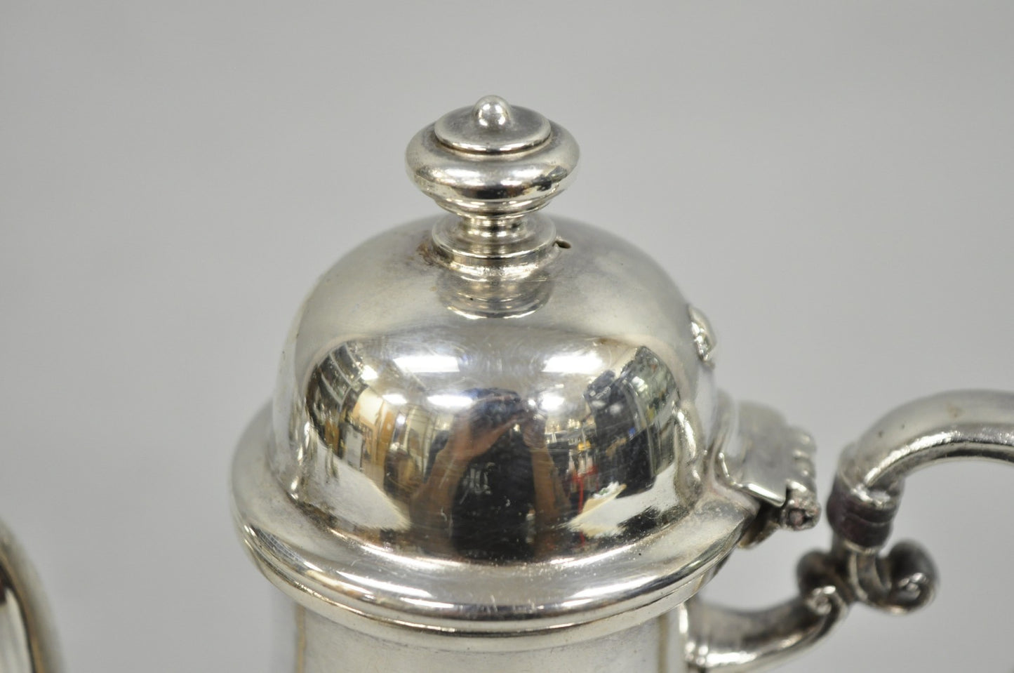 Vintage English Sheffield Victorian Silver Plated Small Coffee Creamer Pot