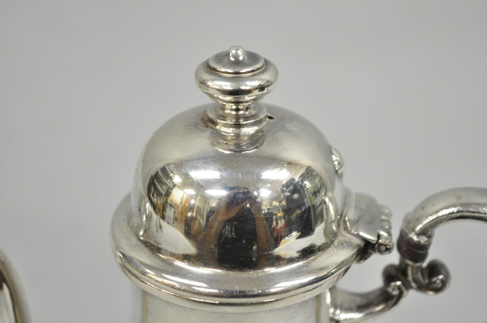 Vintage English Sheffield Victorian Silver Plated Small Coffee Creamer Pot