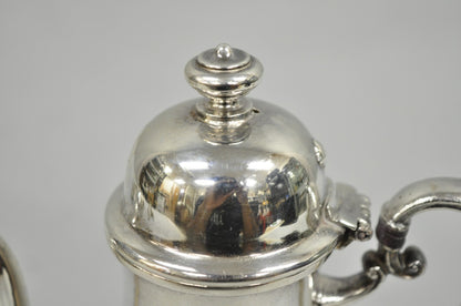 Vintage English Sheffield Victorian Silver Plated Small Coffee Creamer Pot