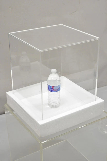 5 Sided 14.5" Clear Acrylic Lucite Vitrine Display Case Christine Taylor Coll.