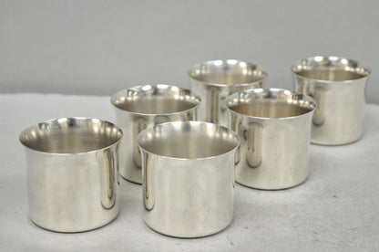 International Silver Mid Century Modern Silver Plated Punch Bowl Cups, Set of 12