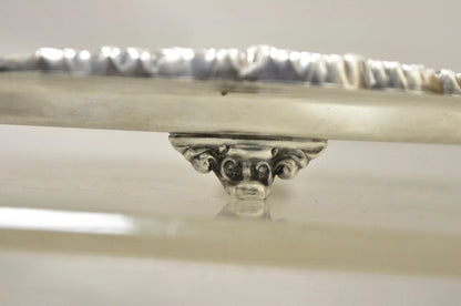 Vintage EPCA Bristol Silver by Poole 73 16 Silver Plated Oval Platter Bar Tray