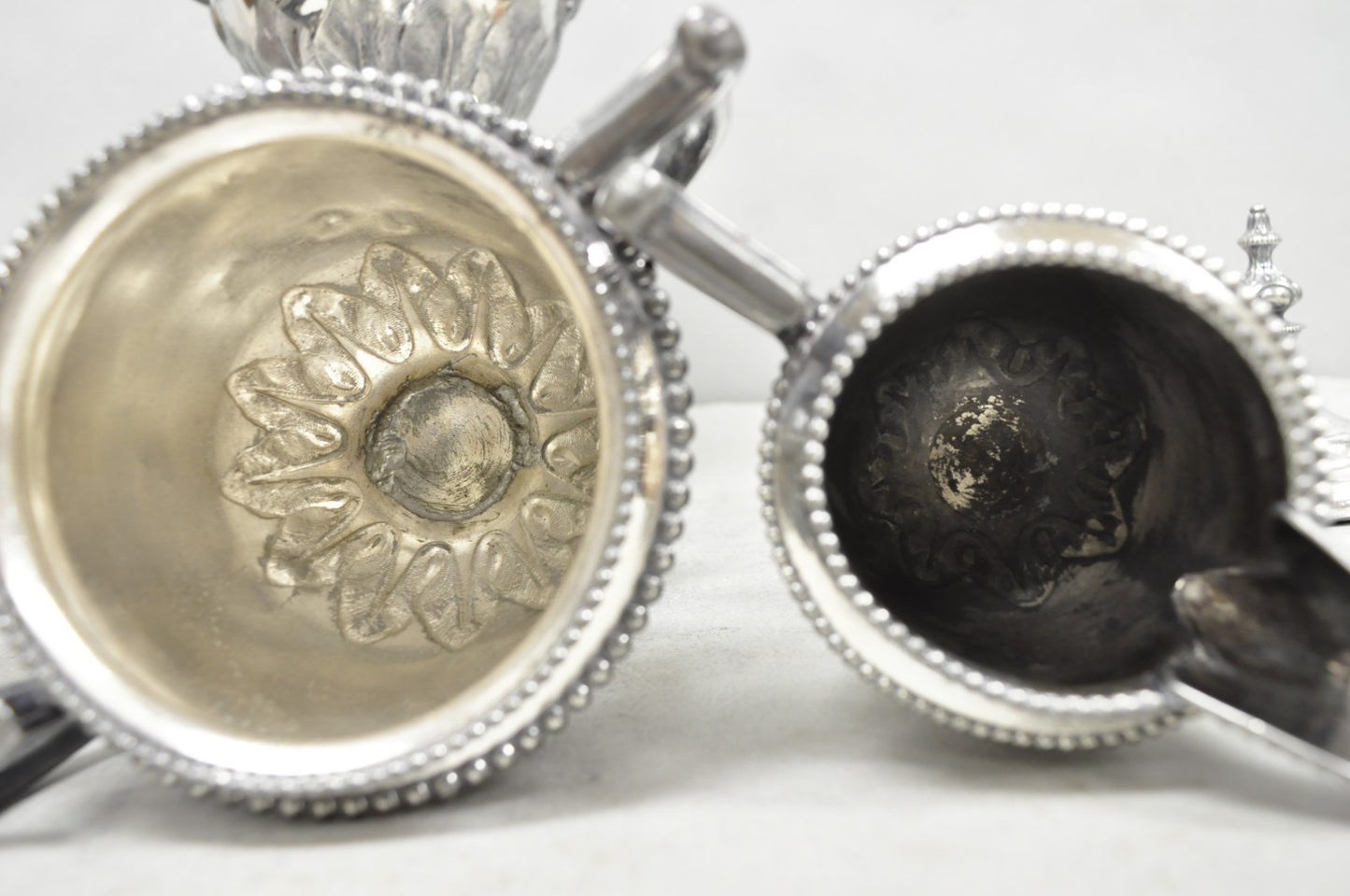 Antique Reed & Barton 1929 English Regency Silver Plated Samovar Tea Set 4 Pcs