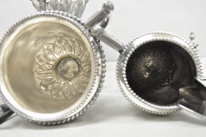 Antique Reed & Barton 1929 English Regency Silver Plated Samovar Tea Set 4 Pcs