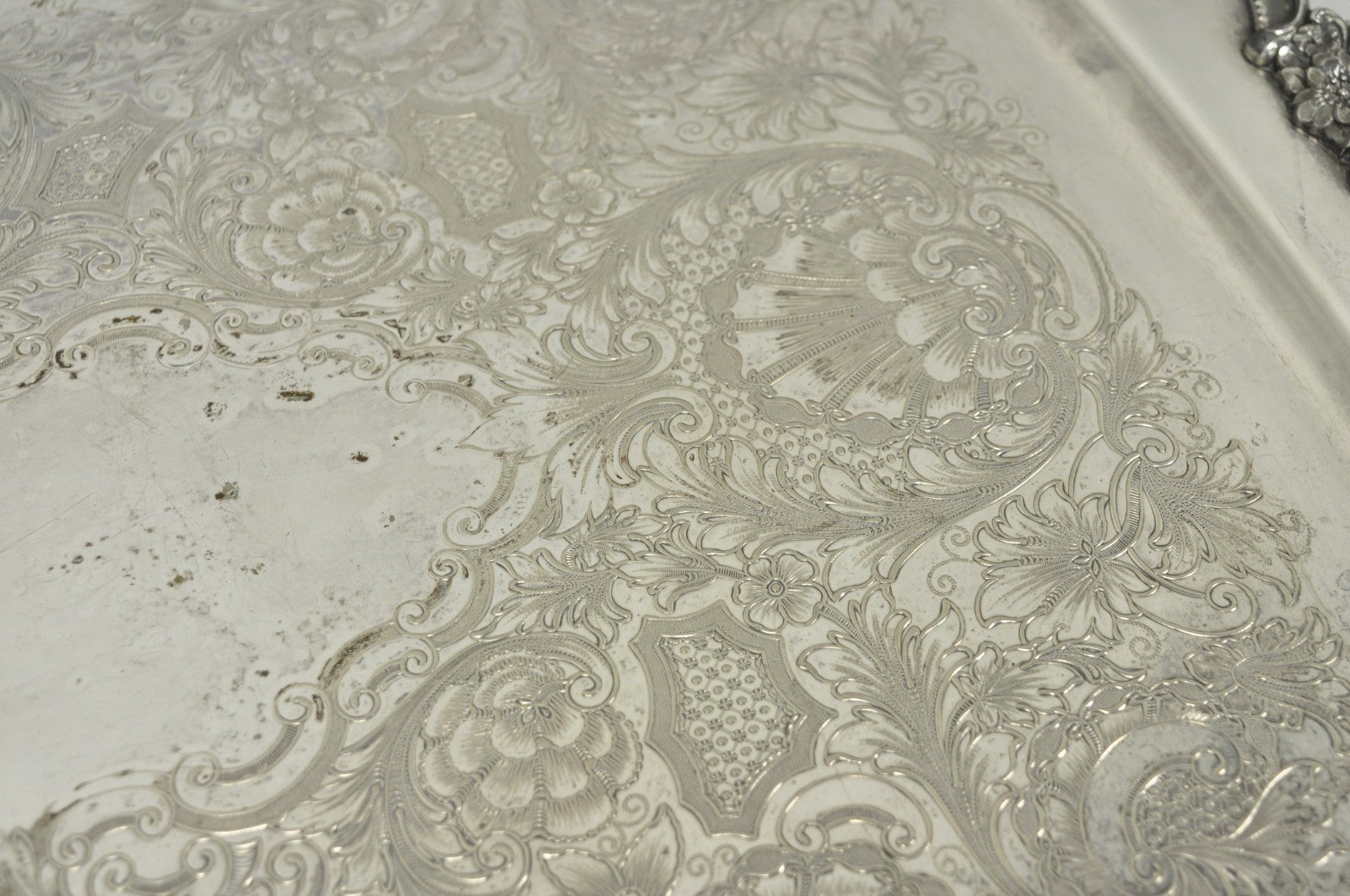 Vintage 1847 Rogers Bros "Remembrance" 9898 Silver Plated Serving Platter Tray