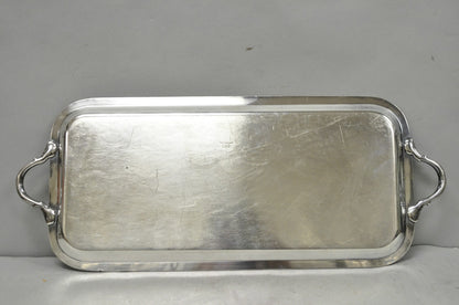 Vintage Black Starr & Gorham Silver Plated Narrow Serving Platter Bar Tray