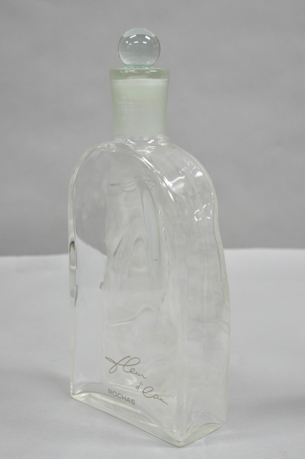 Vintage Large 14" Glass Dummy Bottle “Fleur d’ Eau” by Rochas Perfume Display