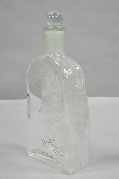 Vintage Large 14" Glass Dummy Bottle “Fleur d’ Eau” by Rochas Perfume Display