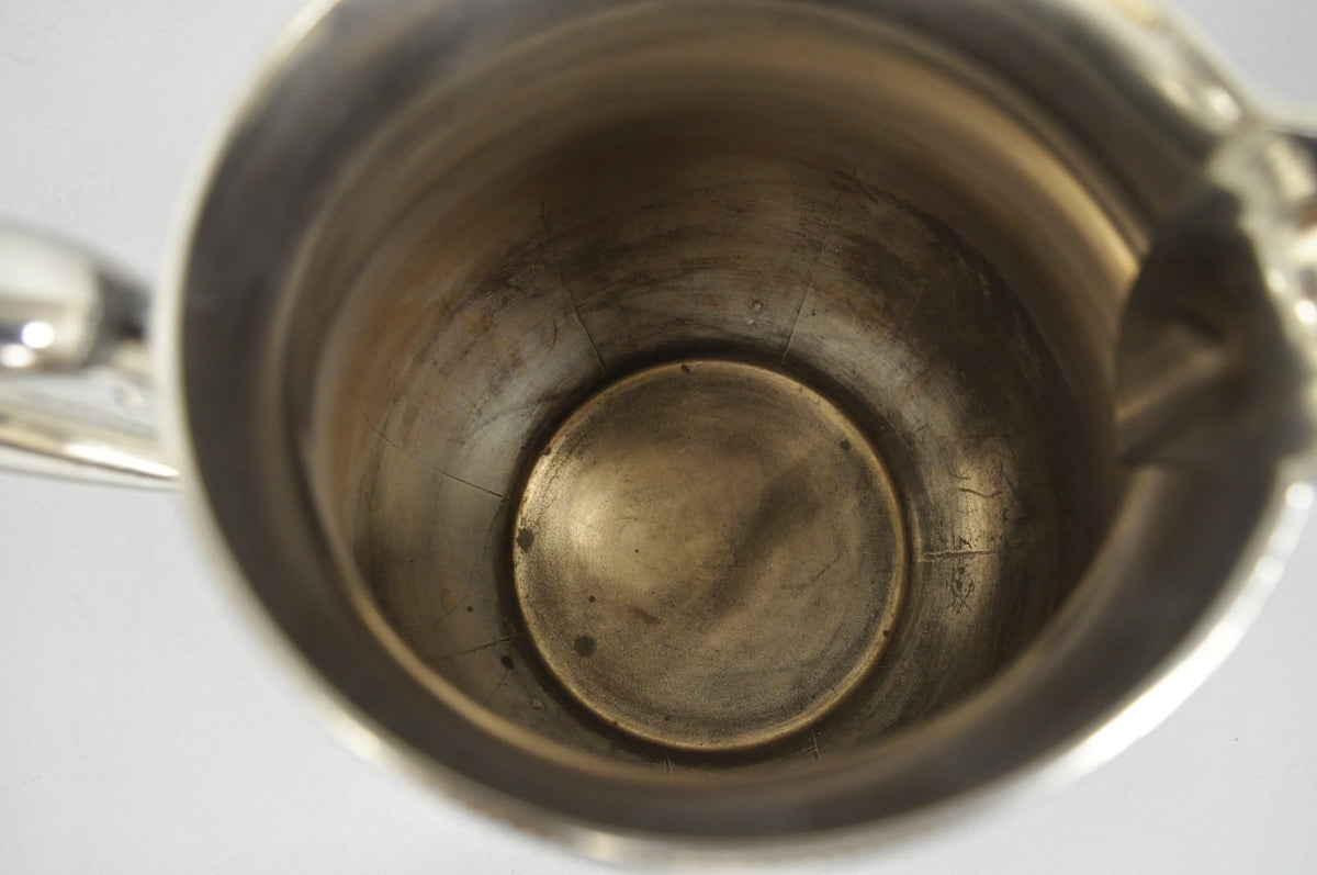 Vintage N.S. Co Victorian Bulbous Silver Plated Lemonade Beverage Water Pitcher