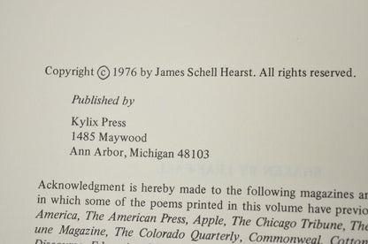 Shaken by Leaf-Fall: Poems by James Hearst Kylix Press (Hardcover) 1976 NOS
