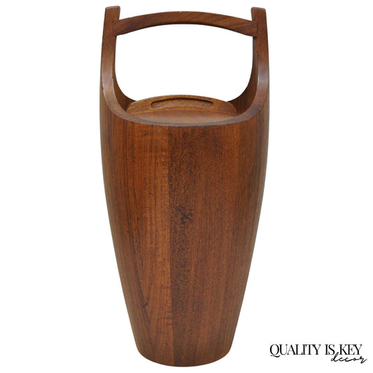 Vintage Mid Century Danish Modern Staved Teak Jens Quistgaard Ice Bucket  Dansk