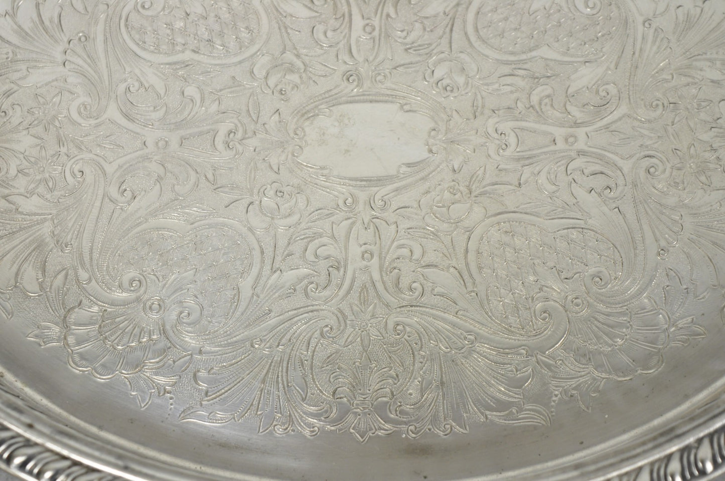 Vintage Eales Silver Plated Small Raised Gallery Oval Trinket Dish Bar Tray
