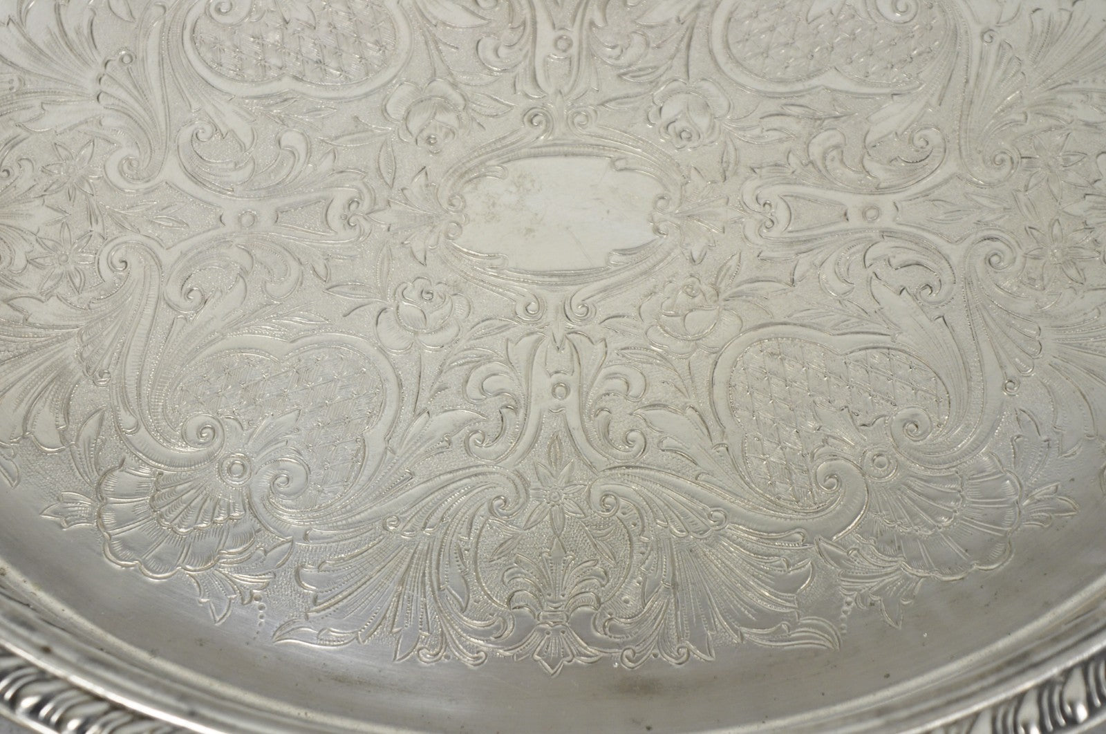 Vintage Eales Silver Plated Small Raised Gallery Oval Trinket Dish Bar Tray