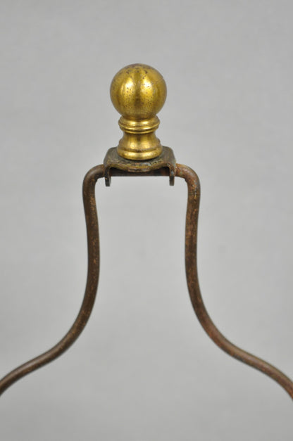 Vintage French Louis XV White Porcelain Ginger Jar Gold Flower Table Lamps Pair