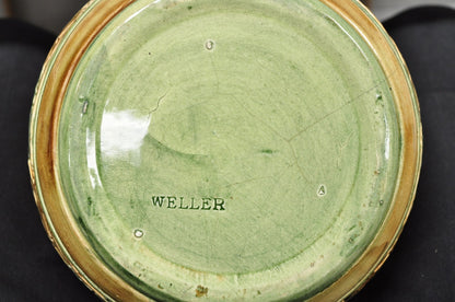 Weller Clinton Art Pottery Green Glazed Squirrel & Acorn Planter Jardinière