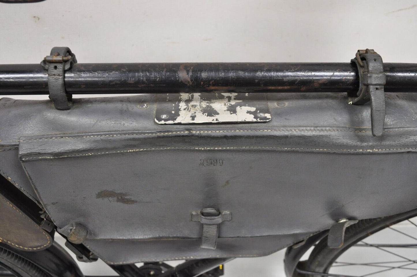 Antique WWII Swiss Army 1945 MO-05 Military Bicycle Bike with Leather Frame Pack
