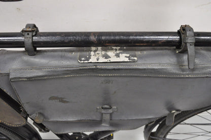 Antique WWII Swiss Army 1945 MO-05 Military Bicycle Bike with Leather Frame Pack