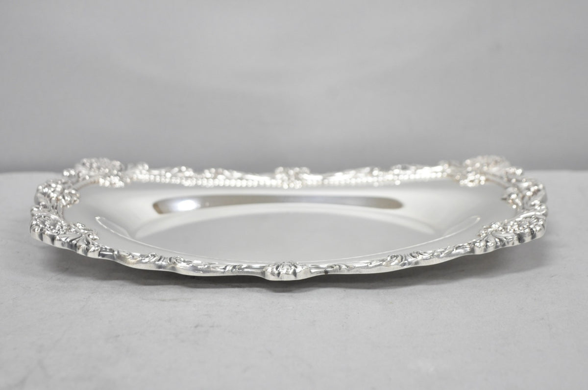Vintage Victorian Sir Christopher by Wallace Silver Plated Gravy Boat Underplate