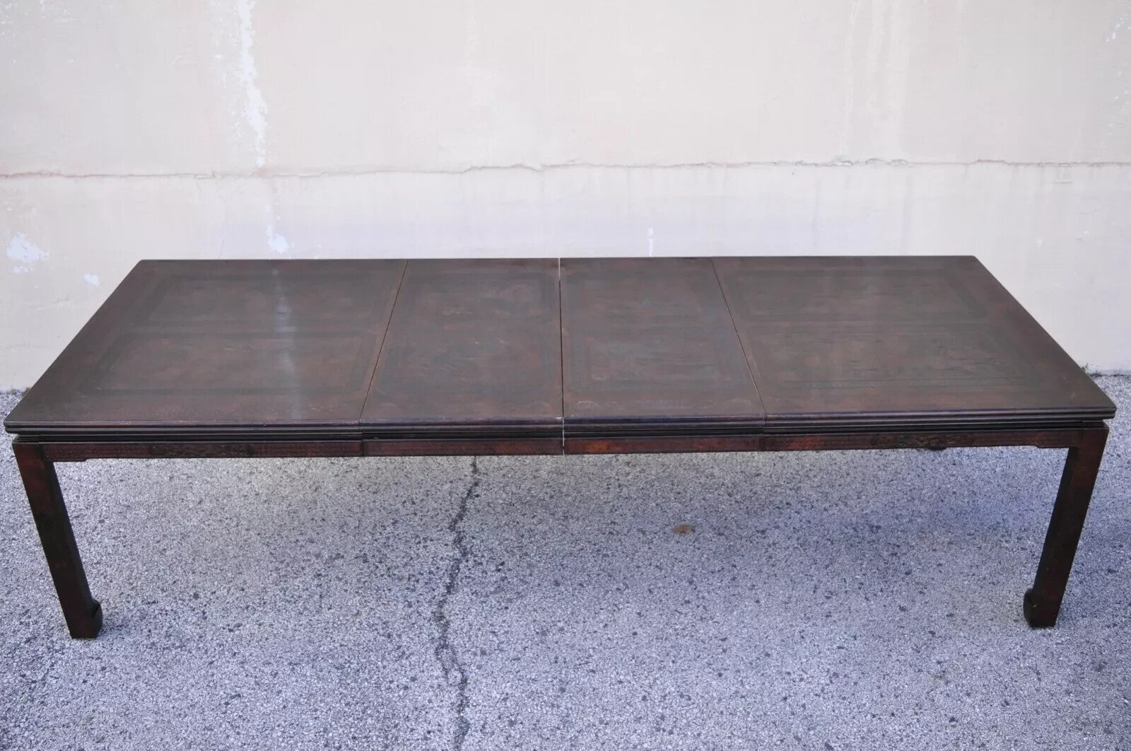Mario Buatta for John Widdicomb Faux Tortoiseshell Chinoiserie Dining Table
