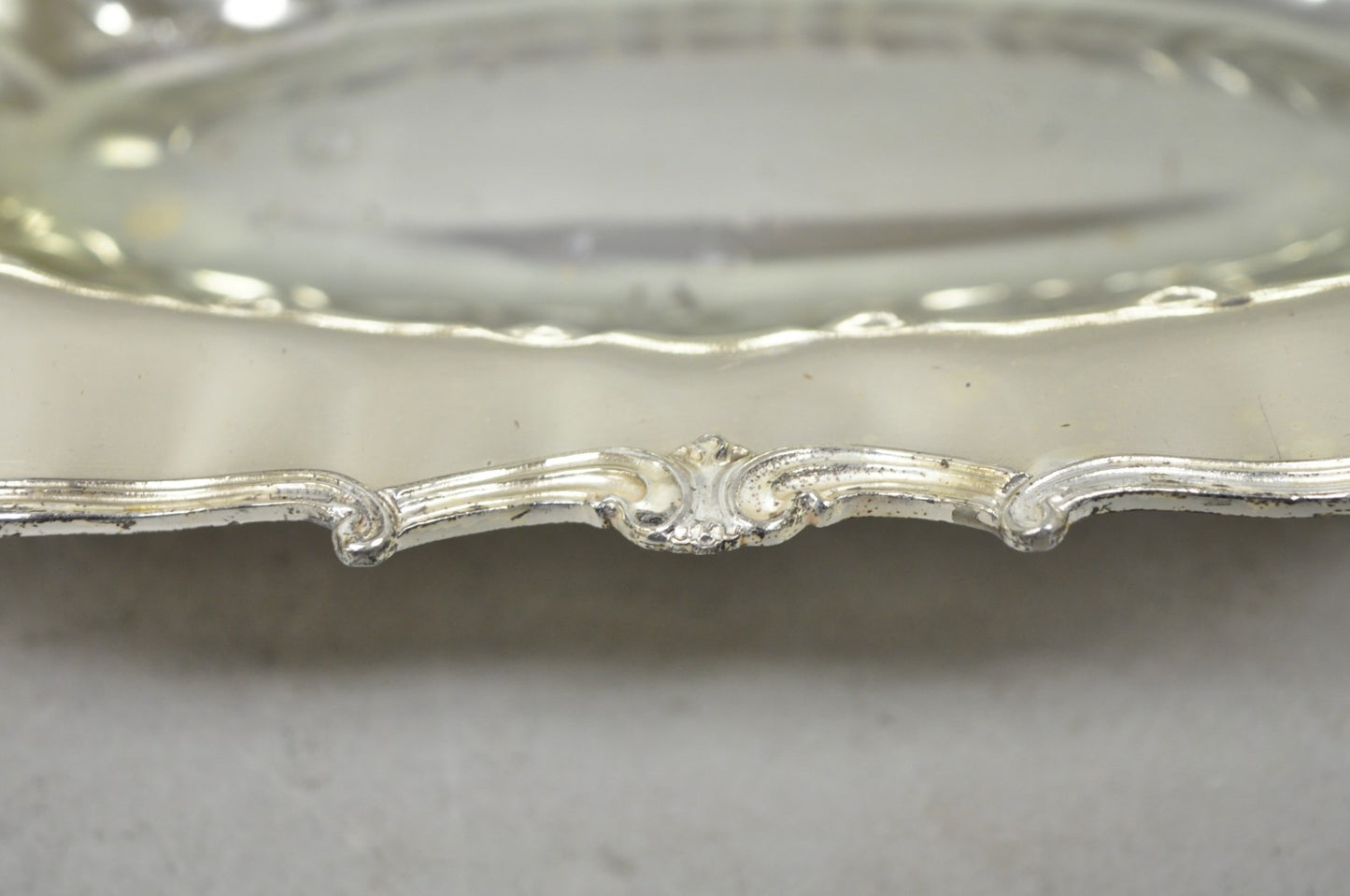 Vintage FB Rogers Victorian Silver Plated Scalloped Centerpiece Fruit Bowl