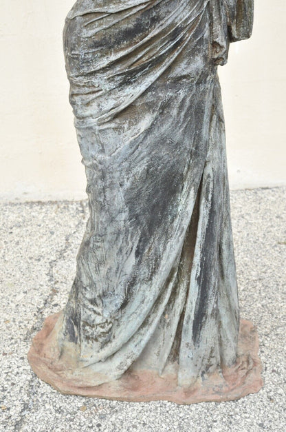 Large Victorian Style 71" Bronze Garden Water Fountain Dione The Divine Goddess