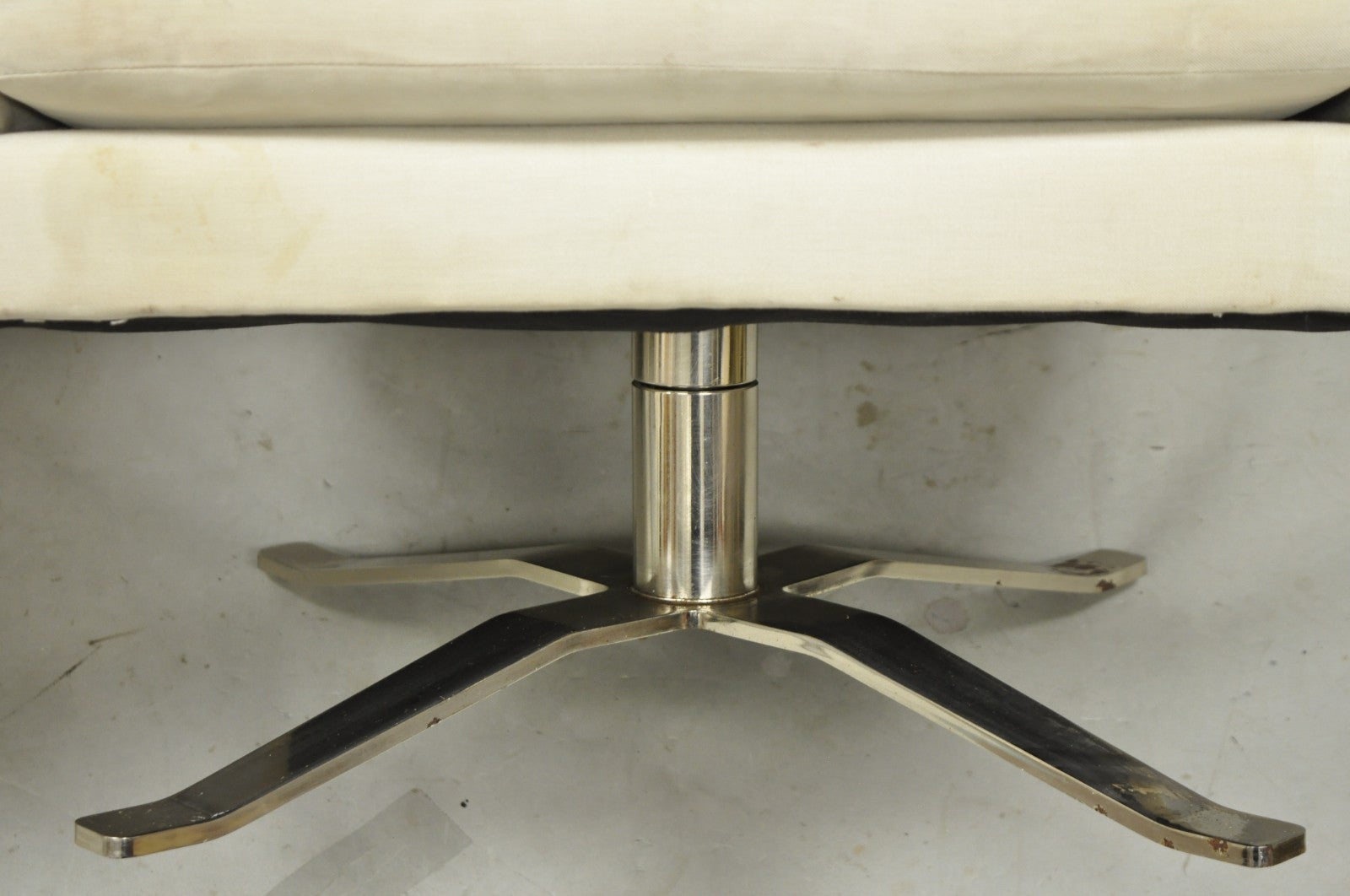 West Elm Lucas Healthcare Swivel Chrome Base Modern Lounge Arm Chair - a Pair